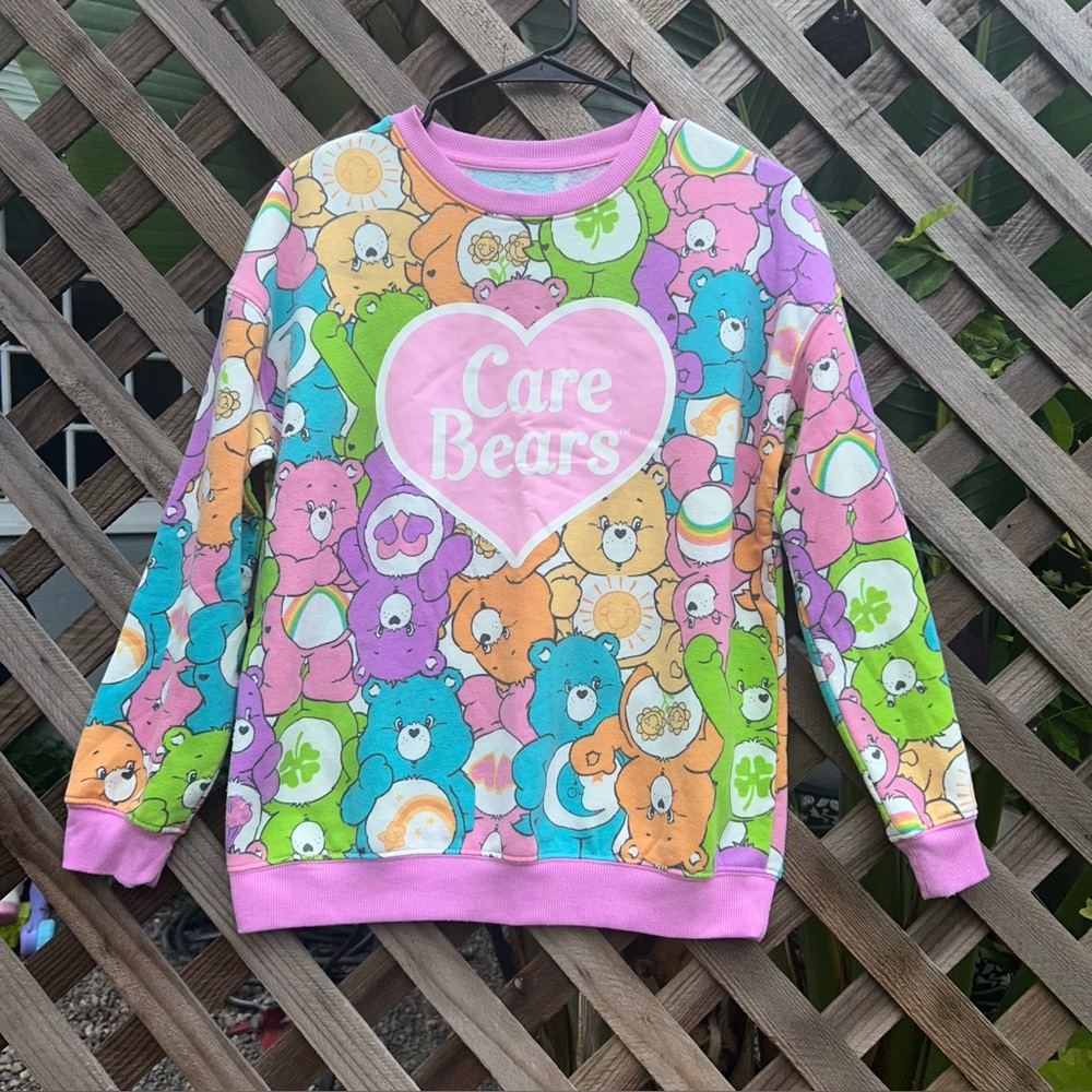 CARE BEARS Hybrid Apparel Multicolor Sweatshirt Women's Size XS